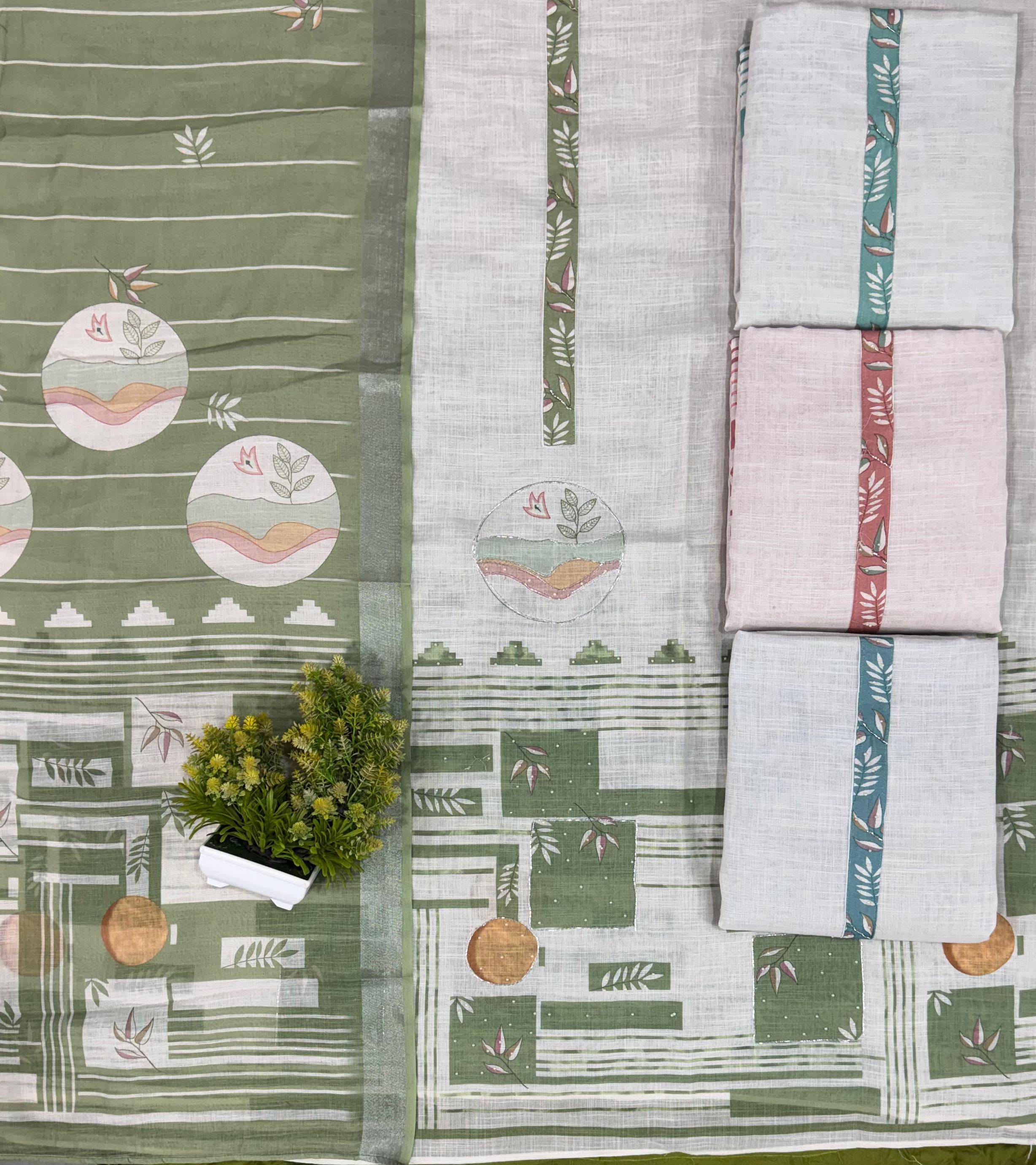 Linen Series By Shurooq Stylish Beautiful Colourful Linen Dresses At Wholesale Price